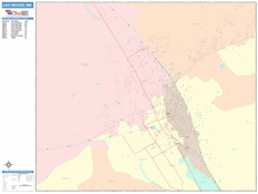 Las Cruces Digital Map Color Cast Style